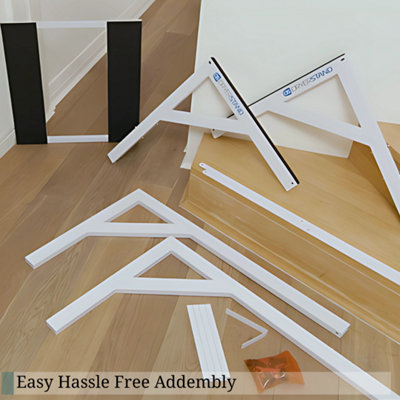 DS Dryerstands Adjustable, Universal Freestanding Tumble Dryer Stacking Kit, 75kg Heavy Duty Support, White