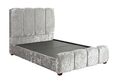 Pewter queen bed deals frame