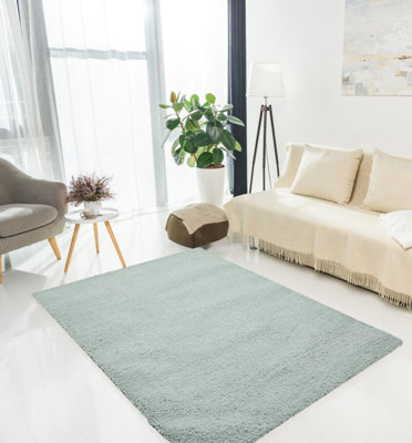 DS Living Cloud Luxe Plain Blue Large Rug