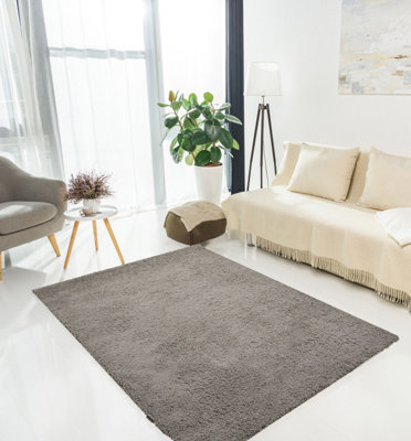 DS Living Cloud Luxe Plain Grey Large Rug