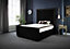 DS Living Milly Panel Luxury Upholstered Bed Frame Soft Touch Black Velvet 6FT Super King