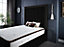DS Living Milly Panel Luxury Upholstered Bed Frame Soft Touch Black Velvet 6FT Super King