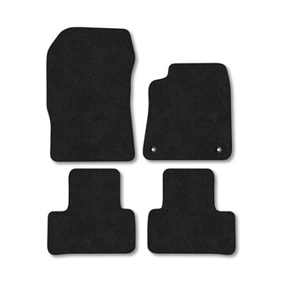 GGCCM Tailored Black Carpet Floor Mats – Fits Citroen DS4 (2011-2018, 2 Clips)