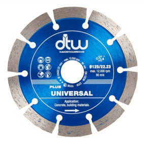 DTW Plus Universal Diamond Blade 125mm/5" x 22.23
