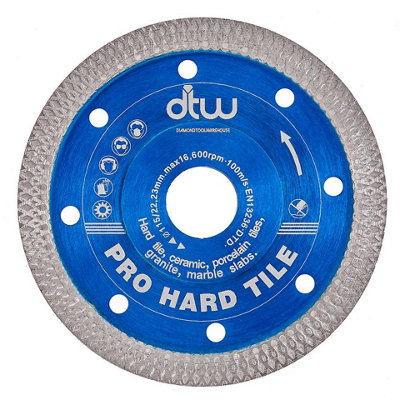 DTW Pro Hard Tile Saw Blade 115mm/4.5" x 22.23