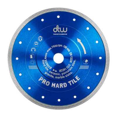 DTW Pro Hard Tile Saw Blade 250mm/10" x 20