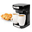 Dual Coffee Maker, Easy to Use Two Cup Machine with Reusable Filter, 250ml Capacity and 2 Ceramic Cups, 450W