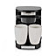 Dual Coffee Maker, Easy to Use Two Cup Machine with Reusable Filter, 250ml Capacity and 2 Ceramic Cups, 450W