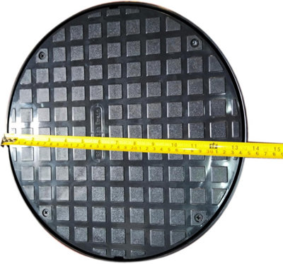 Dual Lock Plastic Driveway 350mm Round Circular Manhole Cover & Frame ...