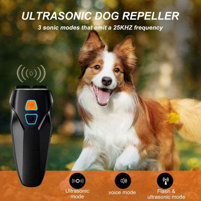 Dual Sensor Anti Barking Device with Dog Whistle to Stop Barking
