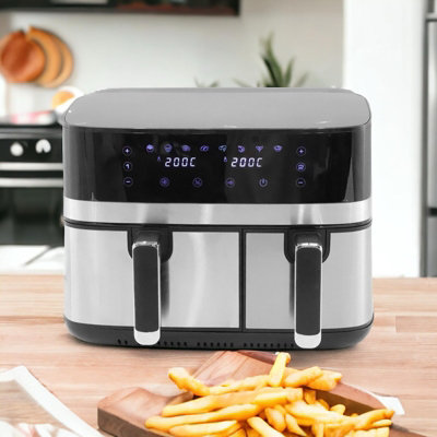 Dual Zone Air Fryer 8.2L Electric Cooker Pot