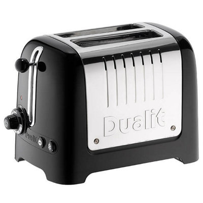 Dualit 26205 2 Slot Lite Toaster in Black Gloss Finish