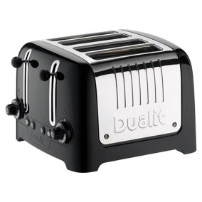 Dualit 4 Slice High Gloss Lite Toaster Black