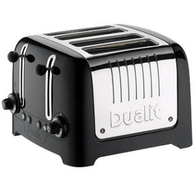 Dualit 46205 4 Slot Lite Toaster in Black Finish