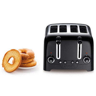Dualit 46205 4 Slot Lite Toaster in Black Finish DIY at B Q
