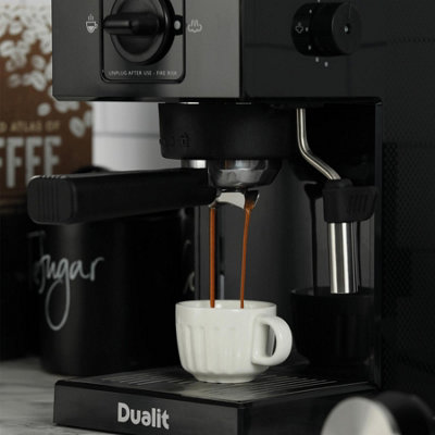 Dualit 84470 Espresso Coffee Machine, Black