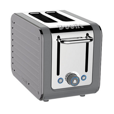 Dualit Architect 2 Slot Grey Body With Canvas White Panel Toaster DIY at B Q