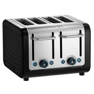 Dualit Architect 4 Slot Black Body With Gloss Black Panel Toaster DIY