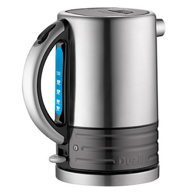 Dualit Architect Brushed Stainless Steel and Metallic Silver Kettle