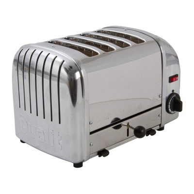 Dualit Classic 4 Slice Toaster Polished Stainless Steel DIY at B&Q
