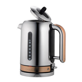 Dualit Classic Chrome Kettle With Copper Trim 72820
