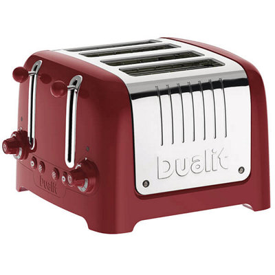 Dualit Lite 4 Slot Toaster Gloss Red DIY at B&Q