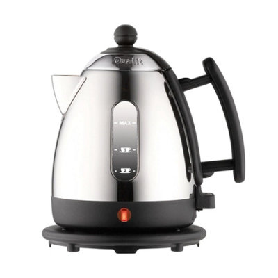 Dualit Lite Mini Jug Kettle, Litre, Polished Stainless Steel/Black