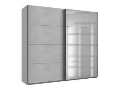 DUBLIN grey 2 Door Sliding Wardrobe