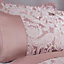 Duchess Jacquard Luxury Bedding Duvet Set Blush