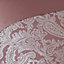Duchess Jacquard Luxury Bedding Duvet Set Blush