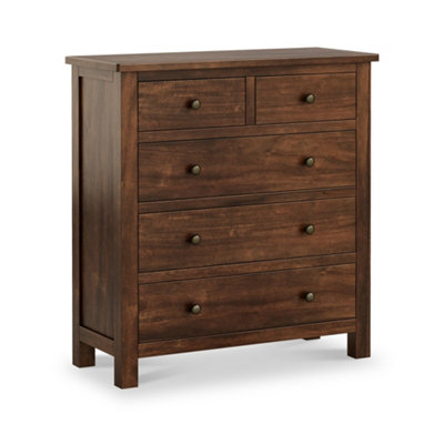 Duchy Acacia 2 over 3 Chest of Drawers - Fully Assembled By Roseland Furniture