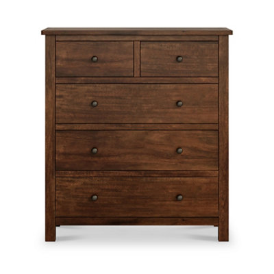 Duchy Acacia XL 2 Over 3 Chest Of Drawers - Fully Assembled - By ...