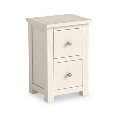 Duchy Cream 2 Drawer Bedside Table Fully Assembled - By Roseland Furniture