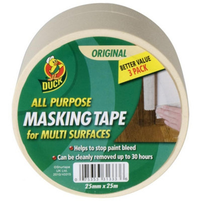 Duck All Purpose Masking Tape (Pack Of 3) Original (Pack Of 3)