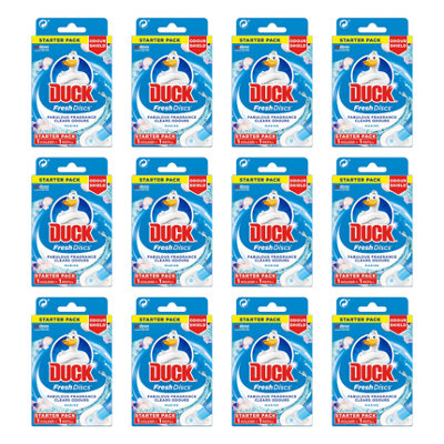 Duck Toilet Cleaner Fresh Discs Holder Marine, 36ml (Pack of 12)