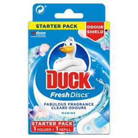 Duck Toilet Cleaner Fresh Discs Holder Marine, 36ml