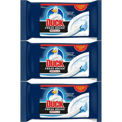 Duck Toilet Cleaning Pads Fresh Brush Refills 12 Pads x 3