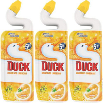 Duck Toilet Liquid Cleaner Citrus 750ml (Pack of 3)