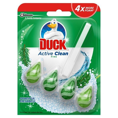 Duck Toilet Rim Block Active Clean Pine 38g