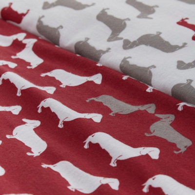 Dudley Dog Love 100% Brushed Cotton Duvet Cover Set