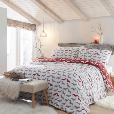Dudley Dog Love 100% Brushed Cotton Duvet Cover Set