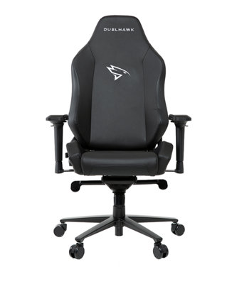 Duelhawk Carbon Black PU Leather Gaming Chair