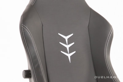 Duelhawk Ultra Jetblack Leather Gaming Chair DIY at B Q