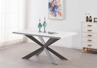 Duke LUX Dining Table Single, White