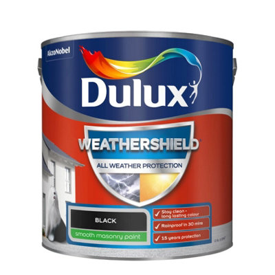 Dulux All Weather Protection Smooth Masonry - 2.5L - Black