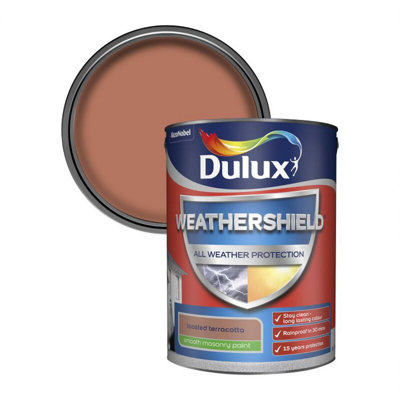 Dulux All Weather Protection Smooth Masonry - 5L - Toasted Terracotta