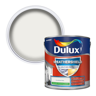 Dulux All Weather Protection Smooth Masonry - Brilliant White - 2.5L