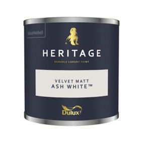 Dulux Heritage Velvet Matt - 125ml Tester Pot - Ash White