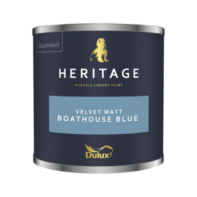 Dulux Heritage Velvet Matt - 125ml Tester Pot - Boathouse Blue