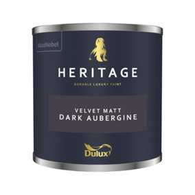 Dulux Heritage Velvet Matt 125ml Tester Pot Dark Aubergine